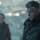 Anson Mount as Captain Pike, with Christina Chong's La'an Noonien-Singh standing in the background.